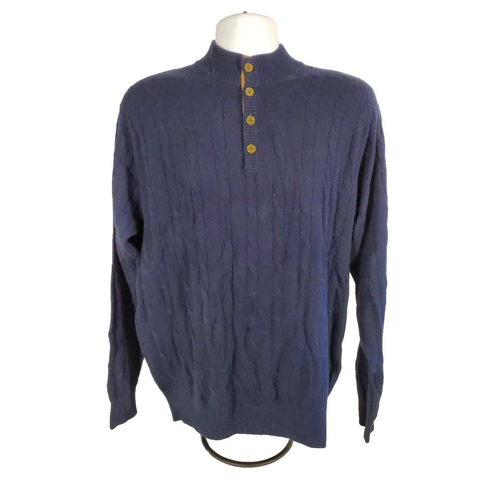 PETER MILLAR Blue Wool/‎ Cashmere Men's Medium Sweater NWT
